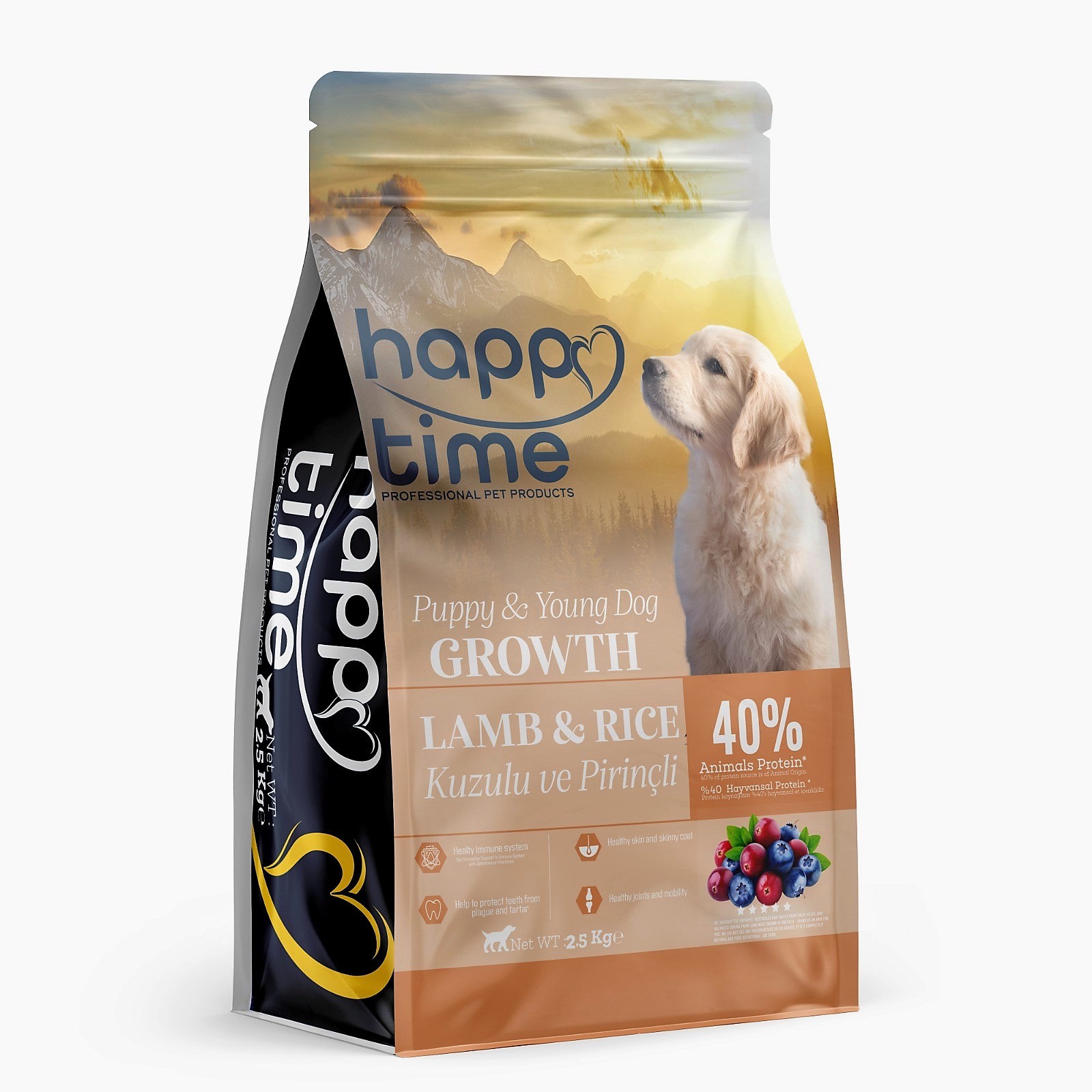 HAPPY TİME KUZULU YAVRU KÖPEK MAMASI 2.5 KG